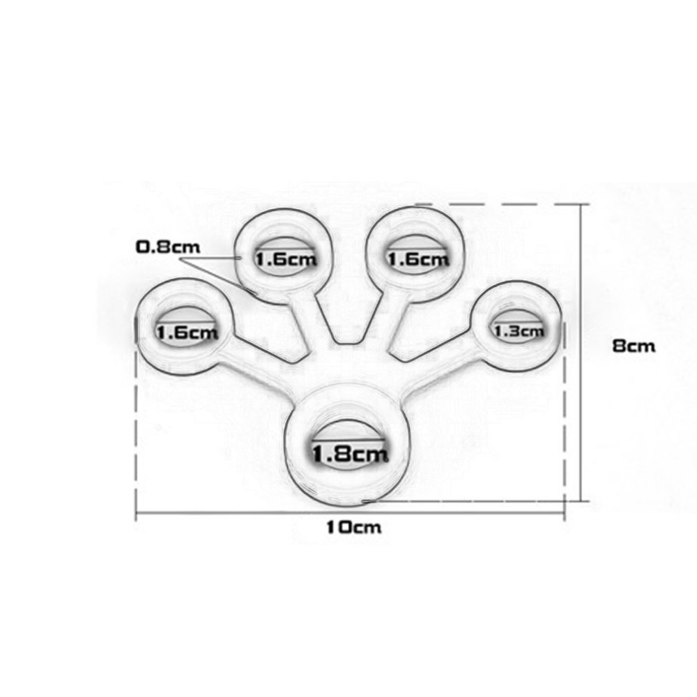 Custom Finger Stretcher Hand Resistance Bands Finger Grip Extension Trainer Silicone hand grip