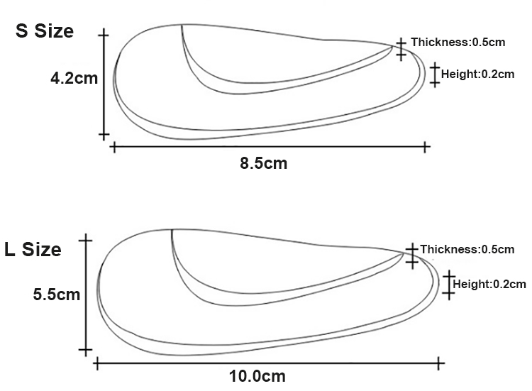 Arch Support Insoles Gel Foot Massage Flat Feet Insoles