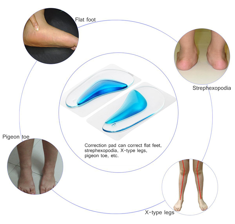 Arch Support Insoles Gel Foot Massage Flat Feet Insoles