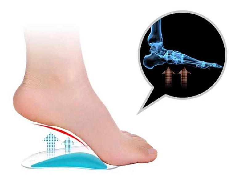 Arch Support Insoles Gel Foot Massage Flat Feet Insoles
