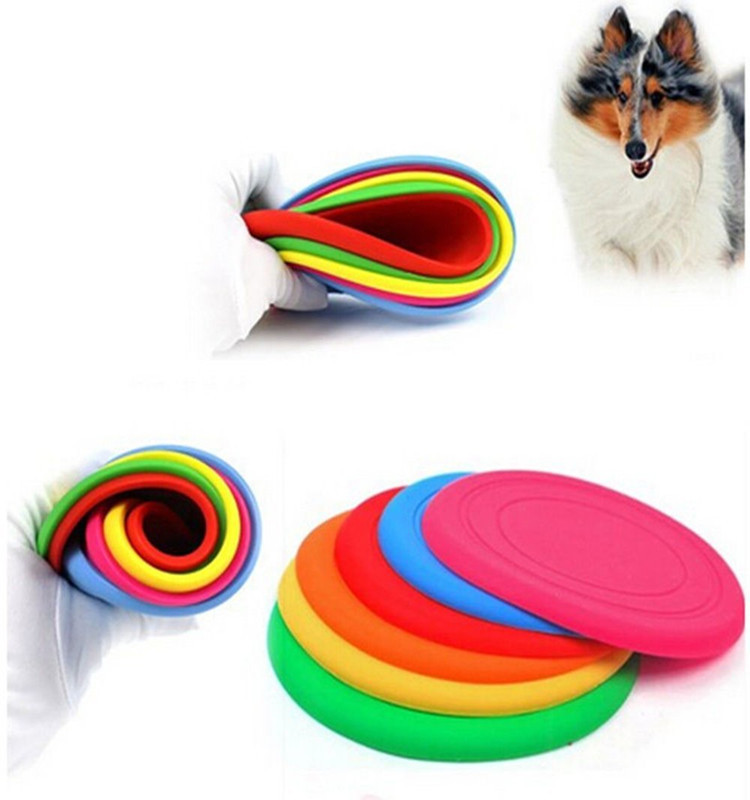 Dog silicone training toy pet training dog supplies can be freely folded pet manufacturers direct wholesale