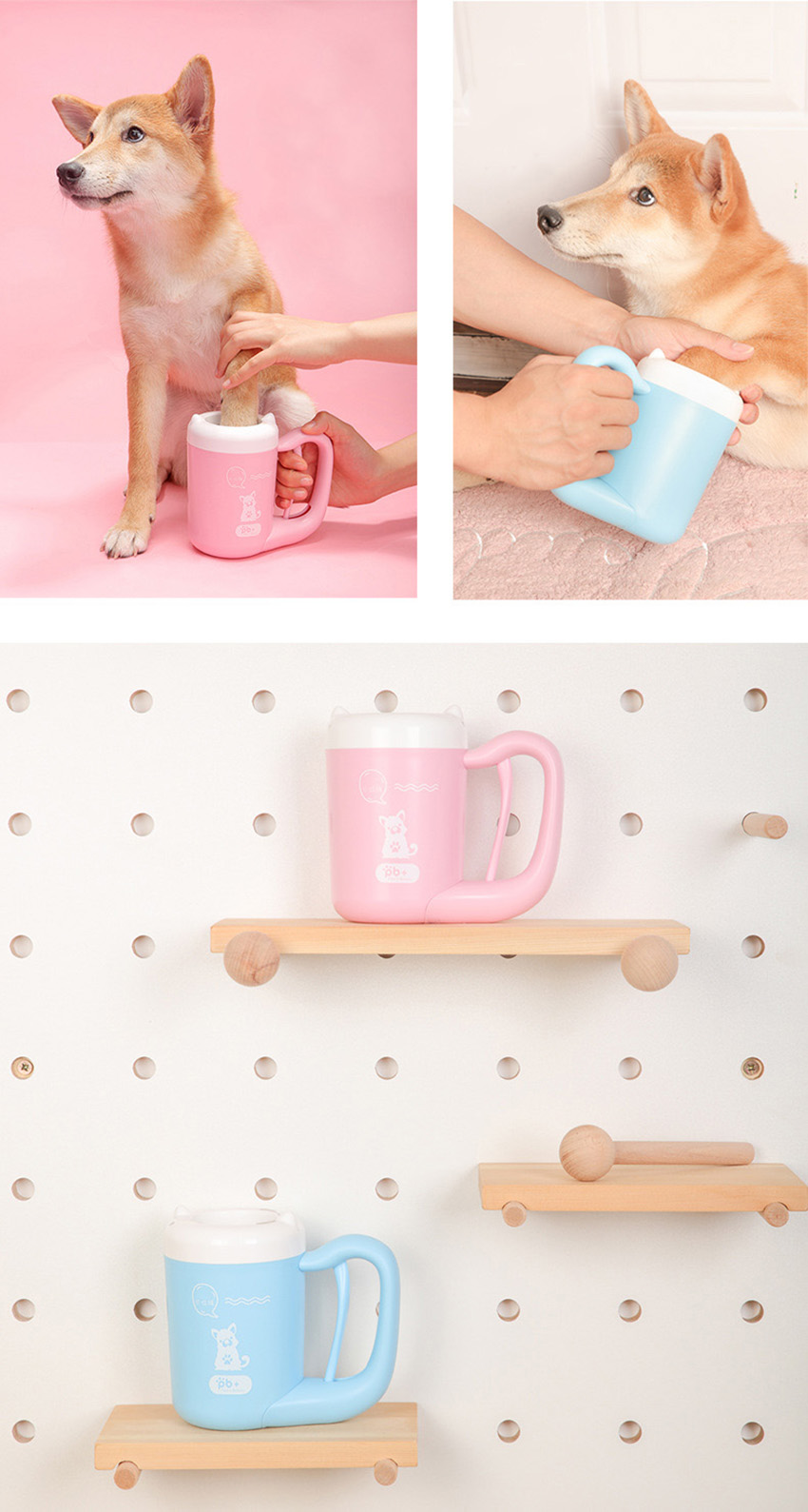 Pet Cat Pet Dog Dirty Paw Clean Cup Cleaning Tool Silicone Washing Brush Washer Supplies Automatic Cleaning Cup Grooming Shopify