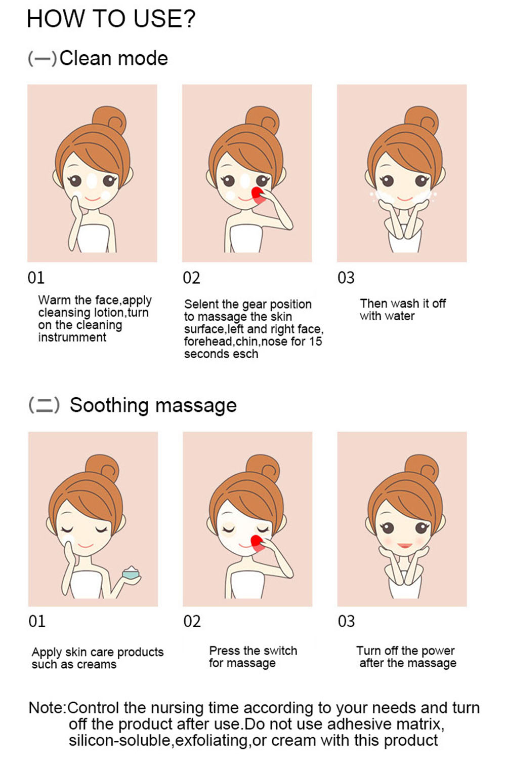 Level 6 Waterproof Multifunctional Cleansing Brush Cleansing Brush Ultrasonic Beauty Apparatus