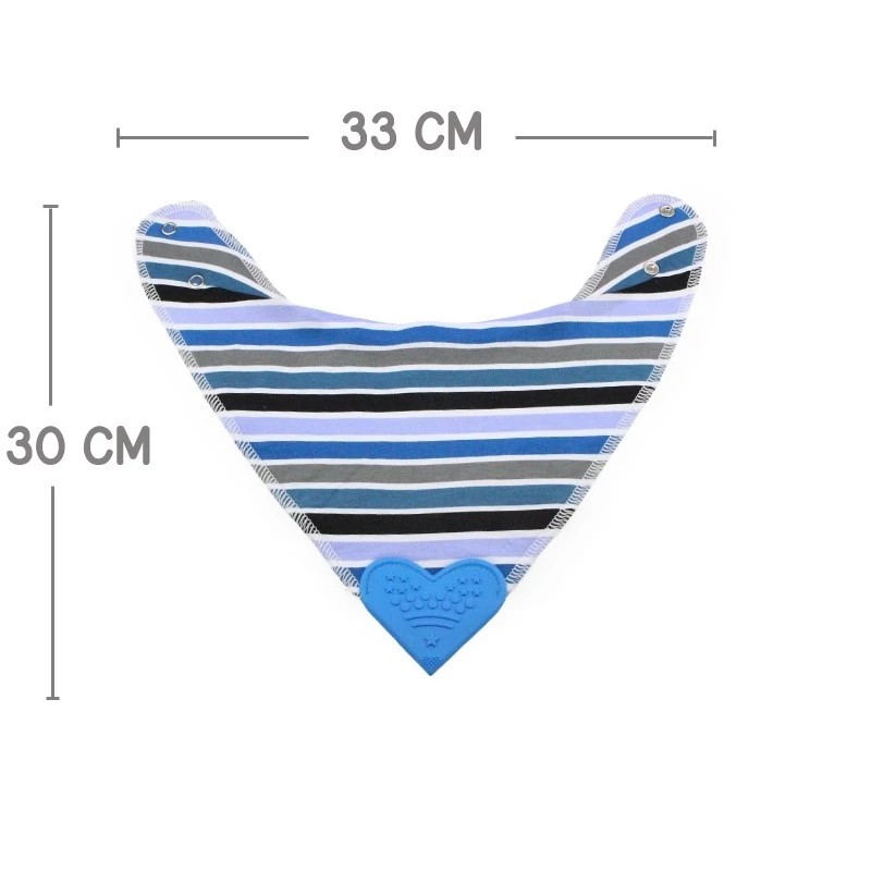 Factory wholesale custom cotton baby silicone bandana teething bibs