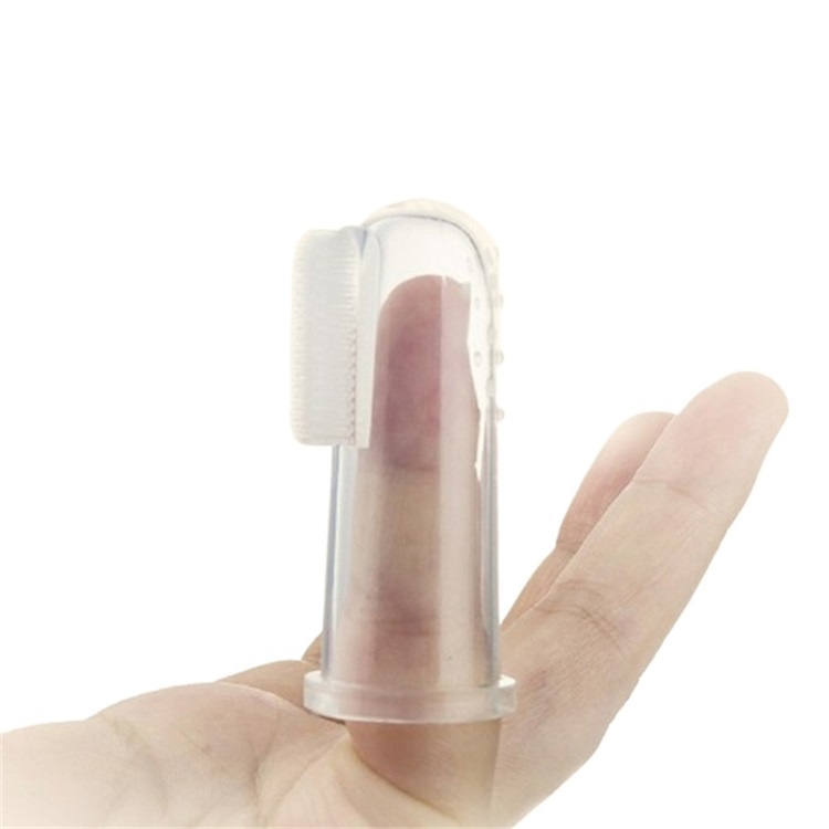 Amazon Hot Selling Infant Teether Mother Help Soft Silicone Baby Finger Toothbrush