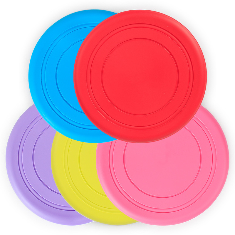 Silicone soft Frisbeed pet bite resistant Frisbeed for training dogs