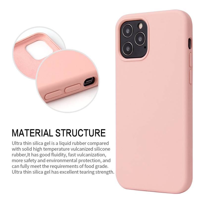 Original Official Custom Phone Cover For iPhone 12 Pro Max Luxury Cell Mobile Liquid Silicone Phone Case