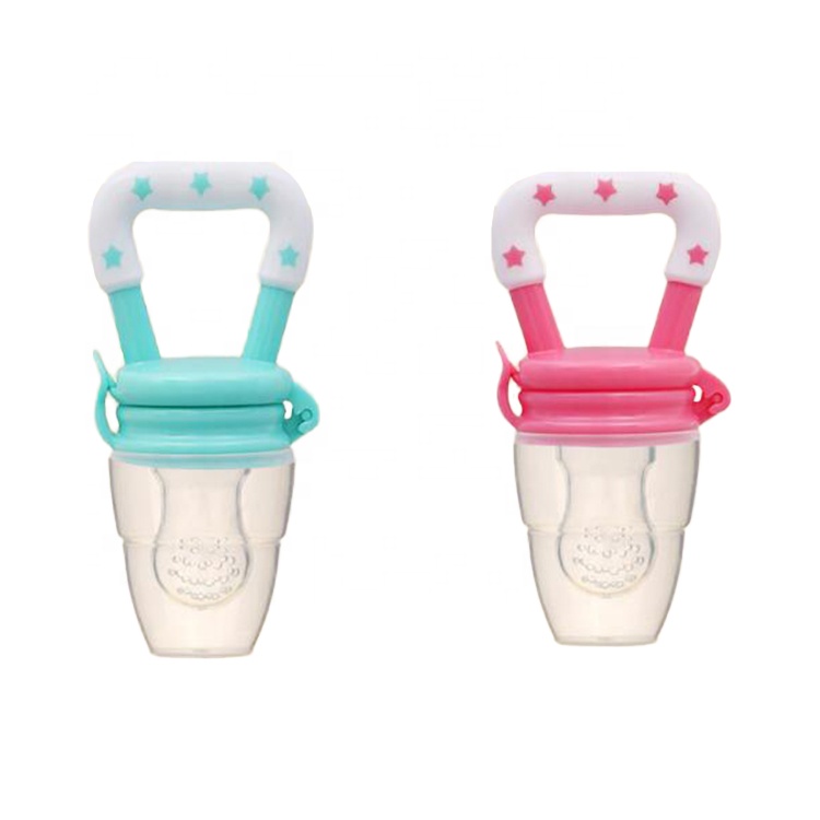 2021 Hot Sale Custom BPA FREE Cute Funny Nipple Silicone Baby Fruit Feeder Pacifier with Paper Car Packing